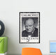 Vintage Winston Churchill USA postage stamp Wall Mural
