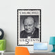 Vintage Winston Churchill USA postage stamp Wall Mural