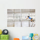 girls playing volleyball indoor game Wall Mural