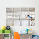 girls playing volleyball indoor game Wall Mural