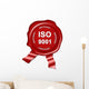 seal, iso 9001 certified plaque Wall Decal