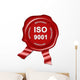 seal, iso 9001 certified plaque Wall Decal