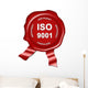 seal, iso 9001 certified plaque Wall Decal