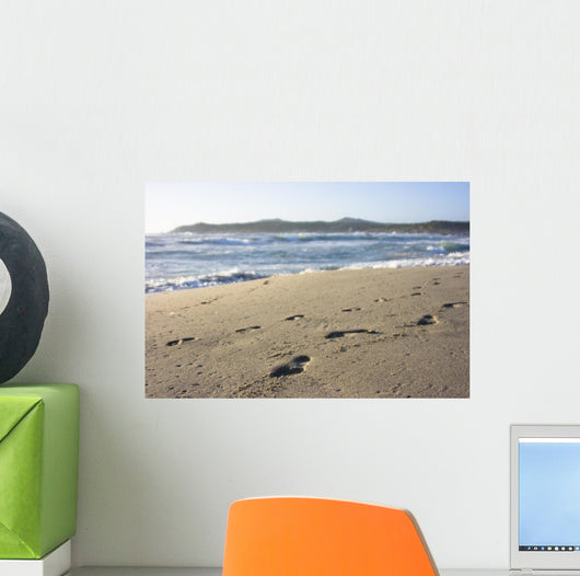 Footprints in Sand Wall Mural