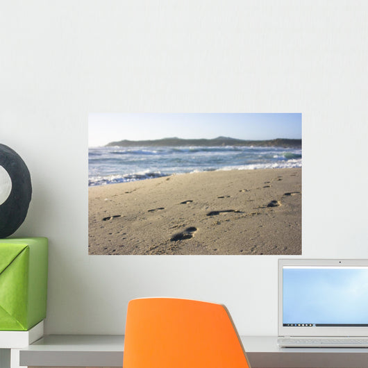 Footprints in Sand Wall Mural