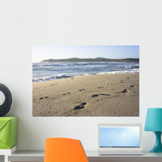 Footprints in Sand Wall Mural
