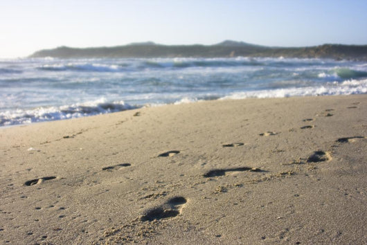 Footprints in Sand Wall Mural