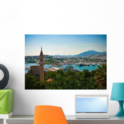 Bodrum City Wall Decal shown on a wall