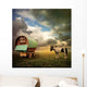 Old Gypsy Caravan Wall Decal