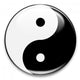 Yin &amp; Yang Button Wall Decal