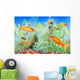 Fishtank With Goldfish Wall Mural