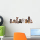 Large Group of Puppies Wall Decal