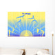greeting the dawn sun Wall Mural