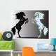 Two Rear Horses Wall Mural