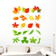 Leafy Leaves Leaf Wall Stickers