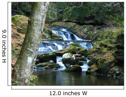 Winter Waterfall Stream Wall Mural