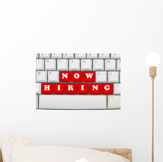 Now Hiring Wall Decal
