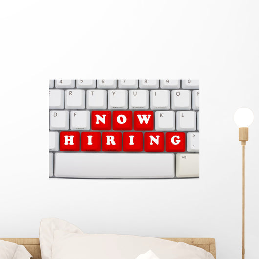 Now Hiring Wall Decal