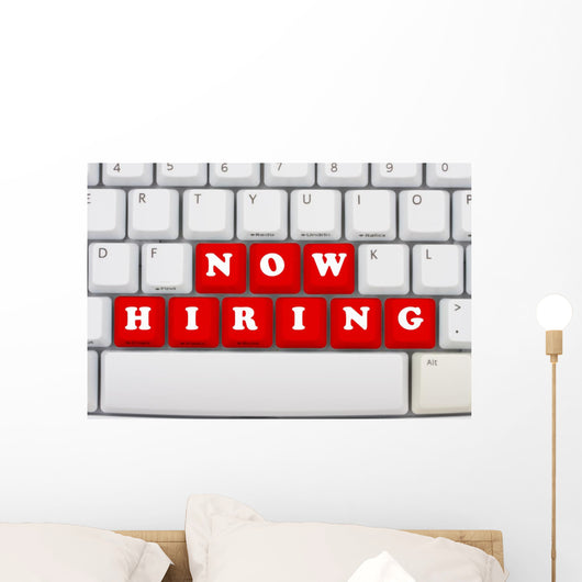 Now Hiring Wall Decal