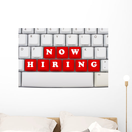 Now Hiring Wall Decal