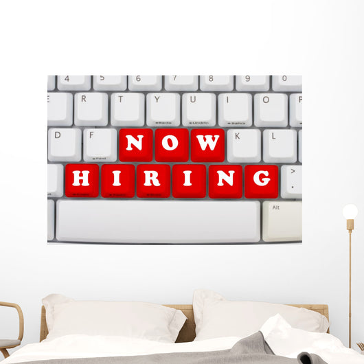 Now Hiring Wall Decal