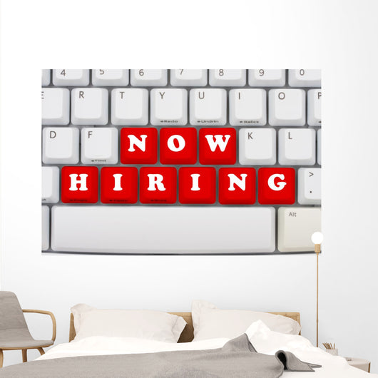 Now Hiring Wall Decal