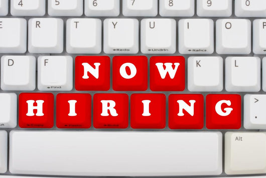 Now Hiring Wall Decal