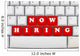 Now Hiring Wall Decal