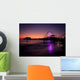 Santa Monica Pier Sunset Wall Mural