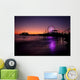 Santa Monica Pier Sunset Wall Mural