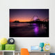 Santa Monica Pier Sunset Wall Mural