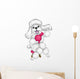 Poodle Grooming Wall Decal
