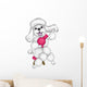Poodle Grooming Wall Decal