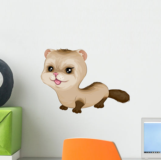 Baby Ferret Wall Mural