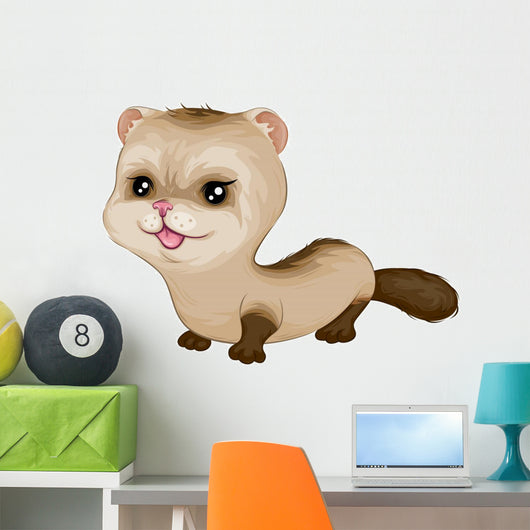 Baby Ferret Wall Mural