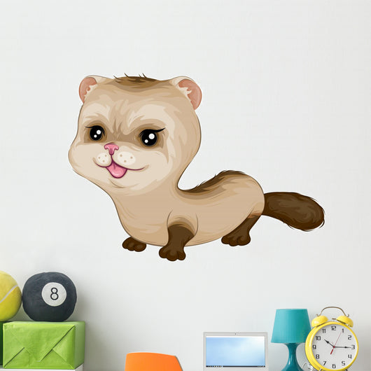 Baby Ferret Wall Mural