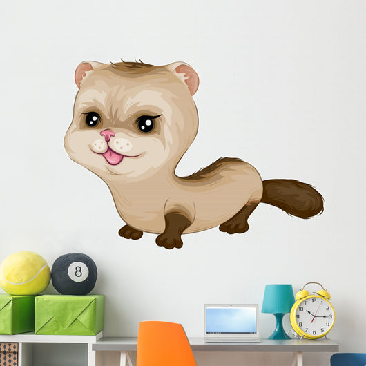Baby Ferret Wall Mural