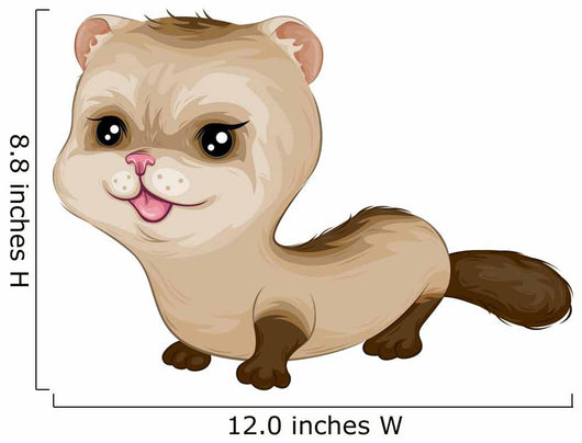 Baby Ferret Wall Mural