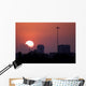 Places Downtown Sunset Wall Decal