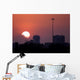 Places Downtown Sunset Wall Decal