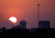 Places Downtown Sunset Wall Decal