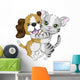 Dog and Cat Wall Decal