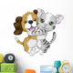 Dog and Cat Wall Decal