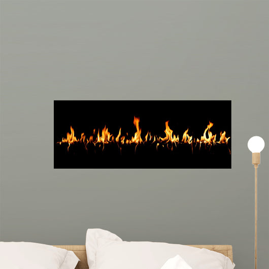 rideau de feu Wall Mural