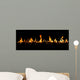 rideau de feu Wall Mural