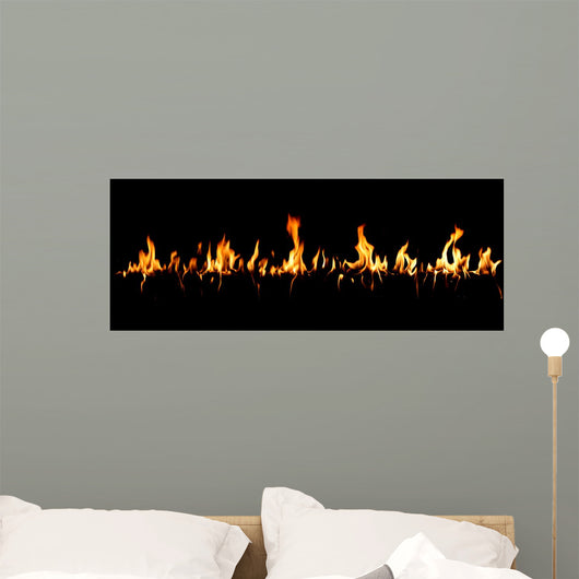rideau de feu Wall Mural