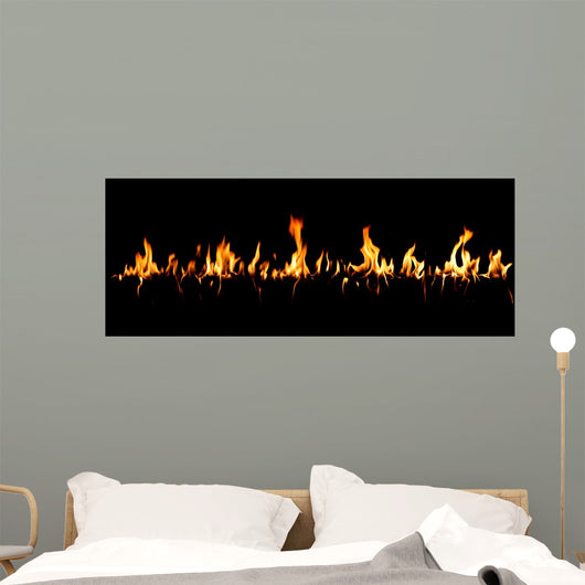 rideau de feu Wall Mural