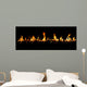rideau de feu Wall Mural