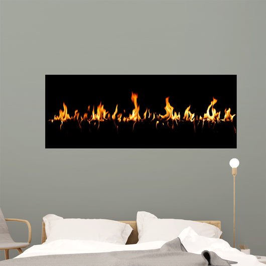 rideau de feu Wall Mural