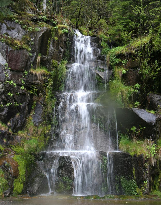 Mount Rainier Waterfall Wall Mural